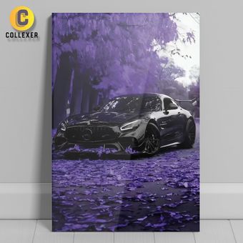 متال پوستر طرح ماشین مرسدس بنز (Mercedes-AMG GT) - کد 01