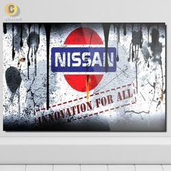 متال پوستر طرح نیسان (Nissan) - کد 01