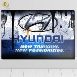 متال پوستر طرح هیوندای (Hyundai) - کد 01