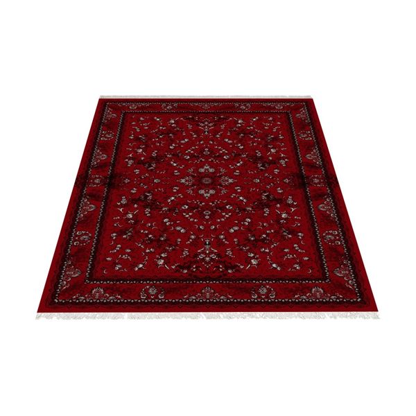 فرش ماشینی زانیس مدل افشان جدید زمینه لاکی