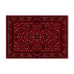 فرش ماشینی زانیس مدل افشان جدید زمینه لاکی