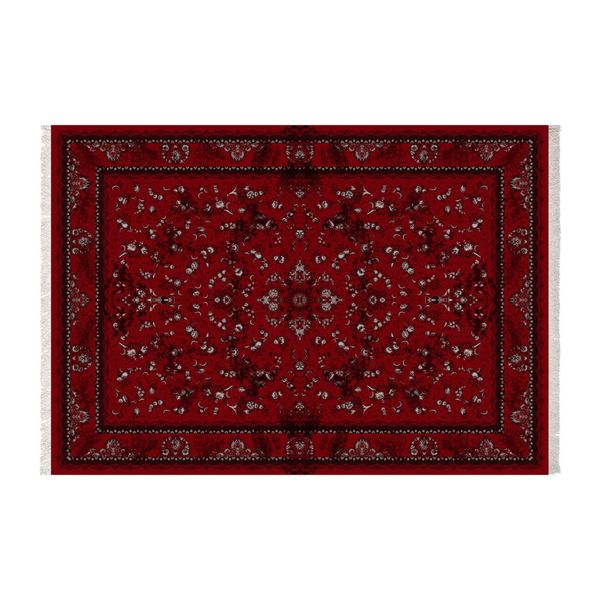 فرش ماشینی زانیس مدل افشان جدید زمینه لاکی