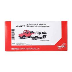 Herpa MiniKit: Puch G class (W460) cabrio, white/red 012744