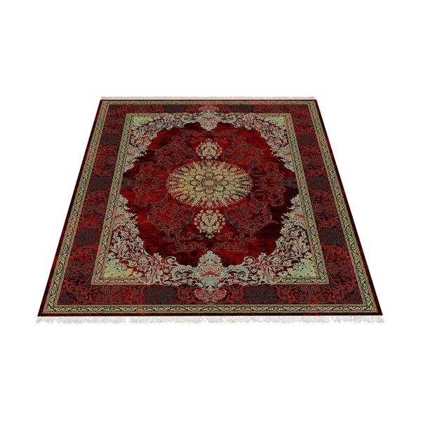 فرش ماشینی زانیس مدل ترنج زرین جدید