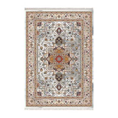 فرش ماشینی زانیس طرح اقتباسی زمینه روشن جدید