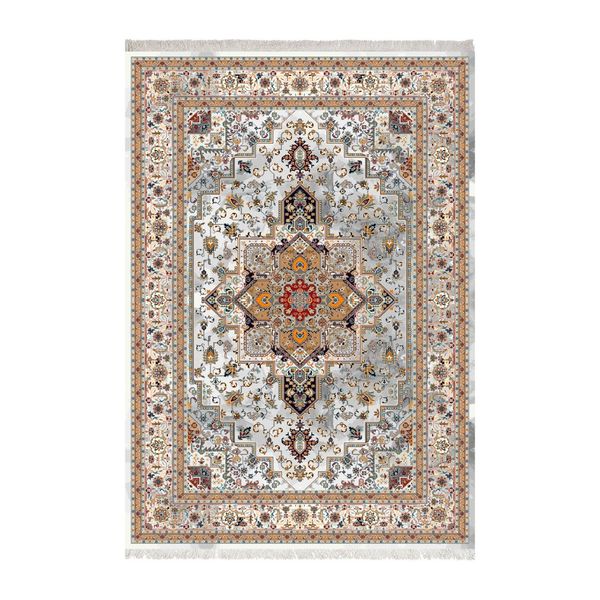 فرش ماشینی زانیس طرح اقتباسی زمینه روشن جدید