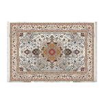 فرش ماشینی زانیس طرح اقتباسی زمینه روشن جدید