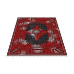 فرش ماشینی زانیس طرح وینتیج زمینه قرمز