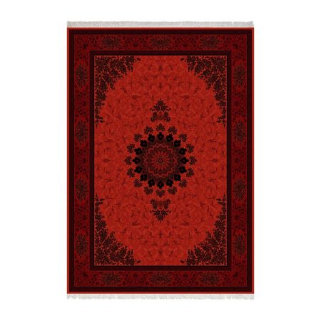 فرش ماشینی زانیس طرح جدید زمینه قرمز