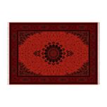 فرش ماشینی زانیس طرح جدید زمینه قرمز