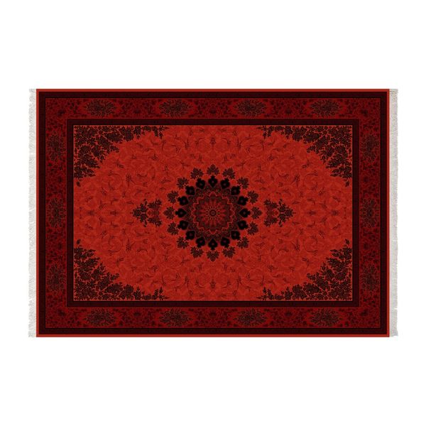 فرش ماشینی زانیس طرح جدید زمینه قرمز