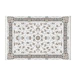 فرش ماشینی زانیس جدید زمینه سفید