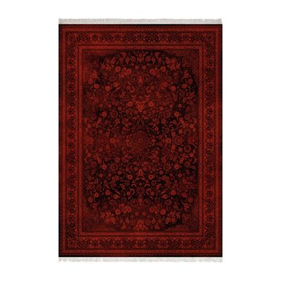 فرش ماشینی زانیس مدل جدید زمینه قرمز