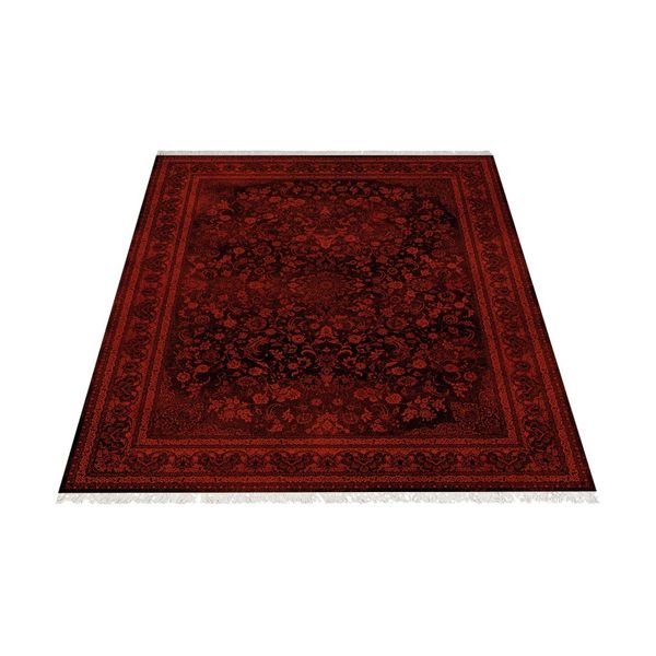 فرش ماشینی زانیس مدل جدید زمینه قرمز