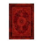 فرش ماشینی زانیس مدل جدید زمینه نارنجی