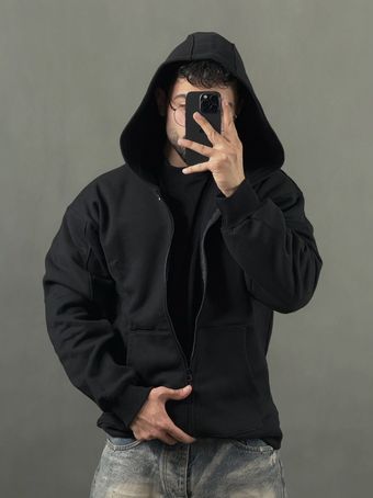 سویشرت باکسی نیوان مشکی