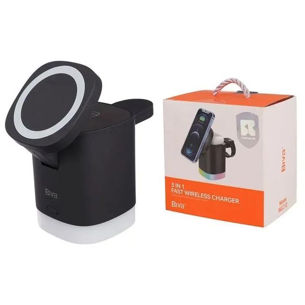 استند و شارژر وایرلس چندکاره مگنتی بیوا (Biva)