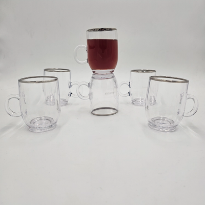 لیوان چایی خوری بلینک مکس لب نقره ای