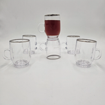 لیوان چایی خوری بلینک مکس لب نقره ای