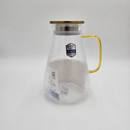 پارچ پیرکس دسته طلایی