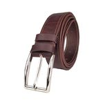 کمربند چرم طبیعی مردانه تک لایه گاومیش با سگک زبانه دار KB35M2
