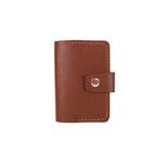 کیف جاکارتی مردانه چرم طبیعی دکمه دار J-102G