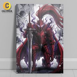 متال پوستر انیمه سولو لولینگ طرح ایگریس (Igris) Solo Leveling - کد 01