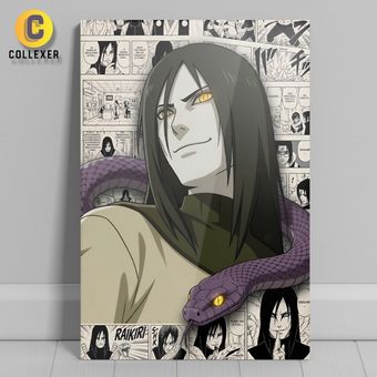 متال پوستر انیمه ناروتو طرح اوروچیمارو (Orochimaru) Naruto - کد 01