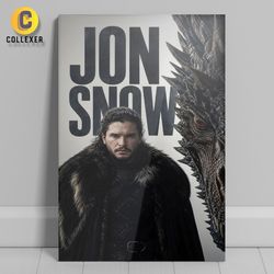 متال پوستر سریال بازی تاج و تخت طرح جان اسنو (Jon Snow) Game of Thrones - کد 05