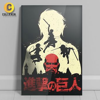متال پوستر انیمه اتک آن تایتان (Attack On Titan) - کد 10