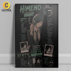متال پوستر انیمه مرد اره ای طرح هیمِنو (Himeno) Chainsaw Man - کد 01