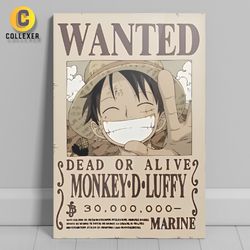 متال پوستر انیمه وان پیس طرح مانکی دی لوفی (Monkey D. Luffy) One Piece - کد 19