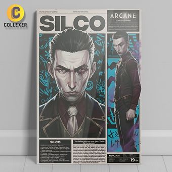 متال پوستر انیمه آرکین سیلکو (Silco) (Arcane) - کد 01
