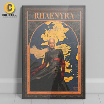 متال پوستر سریال خاندان اژدها طرح رینیرا تارگرین (Rhaenyra Targaryen) House of the Dragon - کد 08