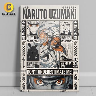 متال پوستر انیمه ناروتو طرح ناروتو اوزوماکی (Naruto Uzumaki) Naruto - کد 03