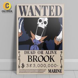 متال پوستر انیمه وان پیس طرح بروک (Brook) One Piece - کد 02
