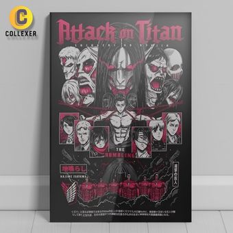 متال پوستر انیمه اتک آن تایتان (Attack On Titan) - کد 09