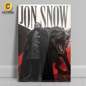 متال پوستر سریال بازی تاج و تخت طرح جان اسنو (Jon Snow) Game of Thrones - کد06