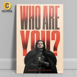 متال پوستر سریال بازی تاج و تخت طرح جان اسنو (Jon Snow) Game of Thrones - کد 08