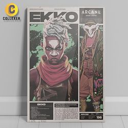 متال پوستر انیمه آرکین اککو (Ekko) (Arcane) - کد 01