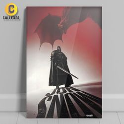 متال پوستر سریال بازی تاج و تخت طرح جان اسنو (Jon Snow) Game of Thrones - کد 02