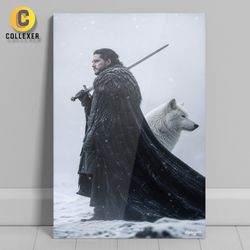 متال پوستر سریال بازی تاج و تخت طرح جان اسنو (Jon Snow) Game of Thrones - کد 04