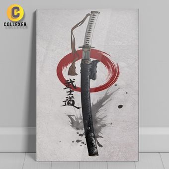متال پوستر طرح شمشیر کاتانا (Katana Sowrd) - کد 02