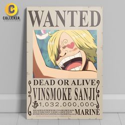 متال پوستر انیمه وان پیس طرح وین‌اسموک سانجی (Vinsmoke Sanji) One Piece - کد 01