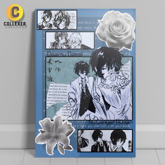 متال پوستر انیمه سگ های ولگرد بانگو طرح دازای اوسامو (Osamu Dazai) Bungo Stray Dogs - کد 03