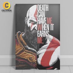 متال پوستر گیمینگ بازی گاد اف وار خدای جنگ طرح کریتوس (Kratos) God Of War - کد 05