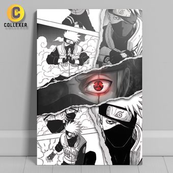 متال پوستر انیمه ناروتو طرح کاکاشی هاتاکه (Kakashi Hatake) Naruto - کد 02