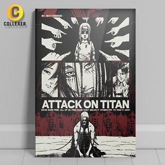 متال پوستر انیمه اتک آن تایتان (Attack On Titan) - کد 06