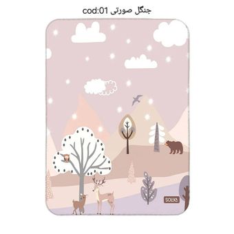زیرانداز تعویض ضد آب سلیکا طرح حیوانات | نرم، ضدحساسیت و کاملاً ضدآب