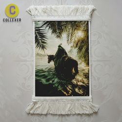 تابلو فرش مذهبی طرح حضرت عباس (قمر بنی هاشم) - کد 01